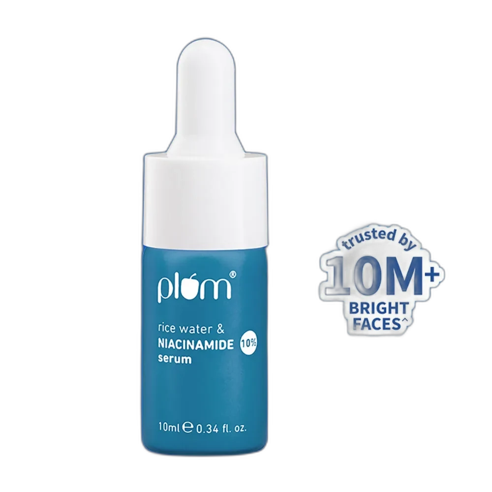 Plum 10% Niacinamide Face Serum 15ml frosted glass dropper bottle