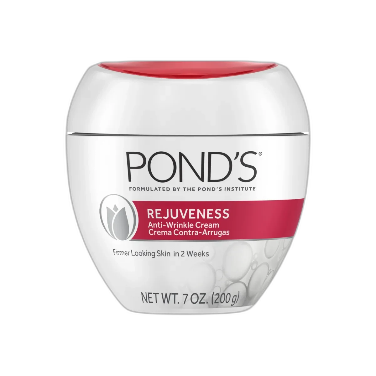 Pond's Rejuveness Anti-Wrinkle Cream in a green and white jar