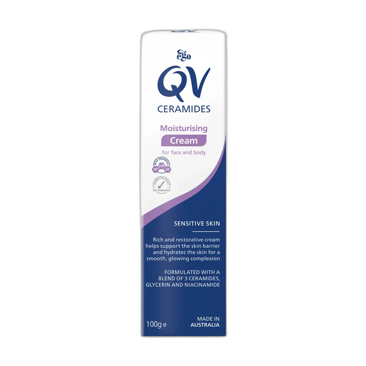 QV Intensive with Ceramides Moisturising Cream 100g tub