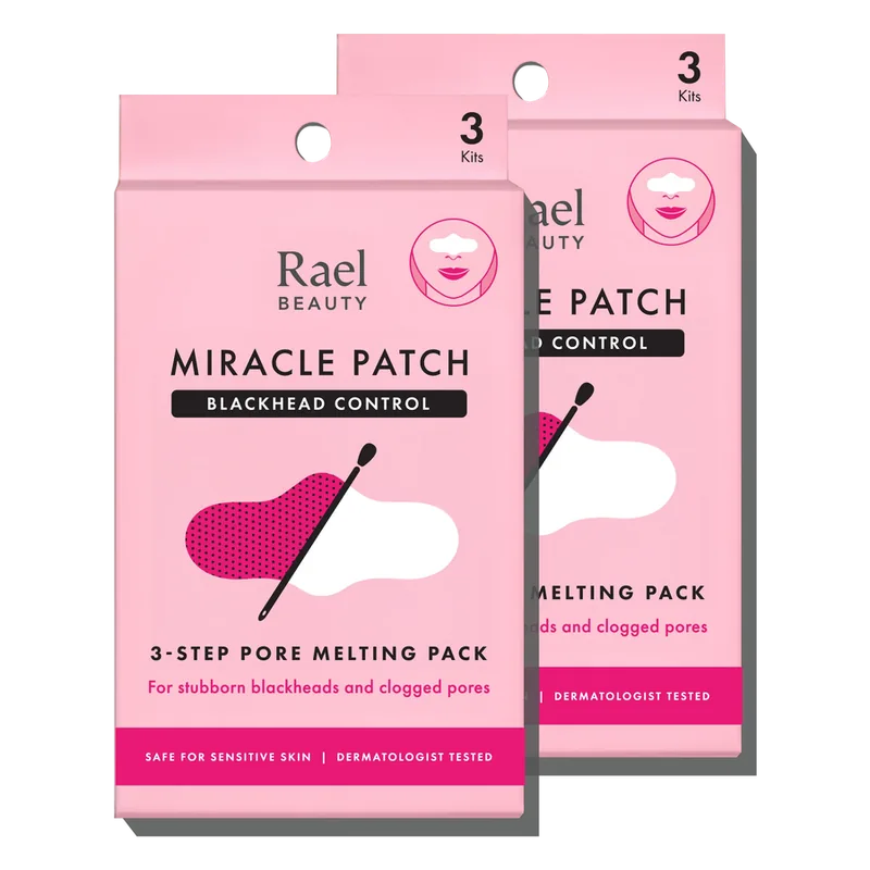 Rael 3-Step Pore Melting Pack with hydrogel sheets and extractor tool