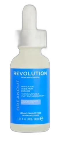 Revolution Skincare 2% Salicylic Acid and Fruit Enzymes Serum 60ml glass dropper bottle