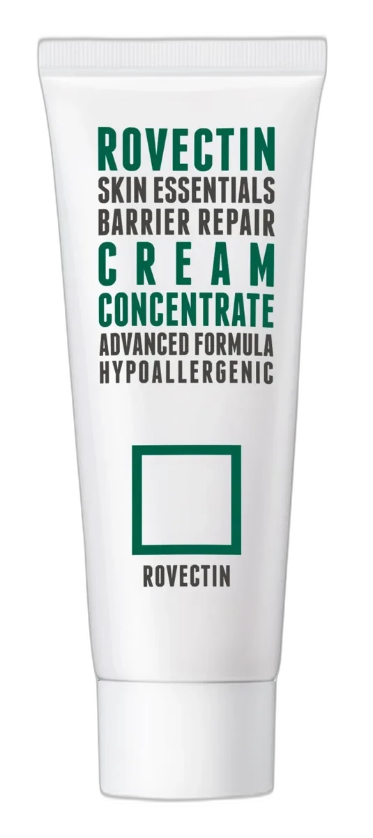 Rovectin Barrier Repair Cream Concentrate 60ml jar with pink astaxanthin cream