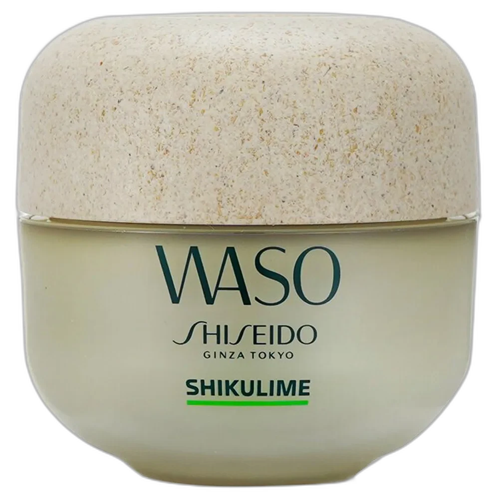 Shiseido Waso Shikulime Mega Hydrating Moisturizer in green refillable jar