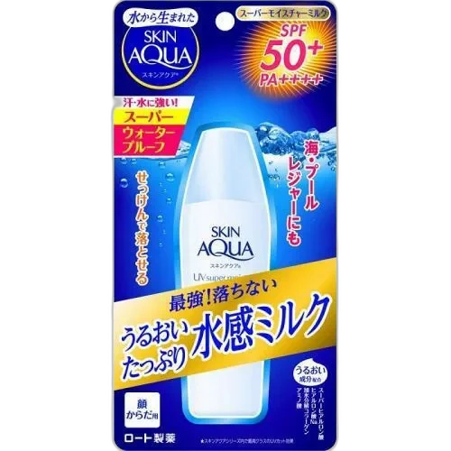 Skin Aqua UV Super Moisture Milk SPF 50+ PA++++ squeeze tube