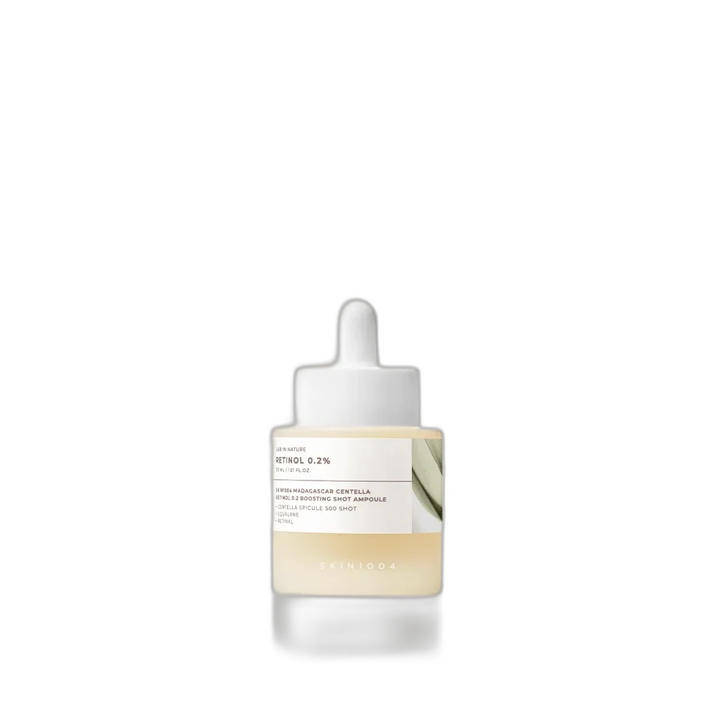 SKIN1004 Retinol 0.2 Boosting Shot Ampoule 30ml frosted glass dropper bottle