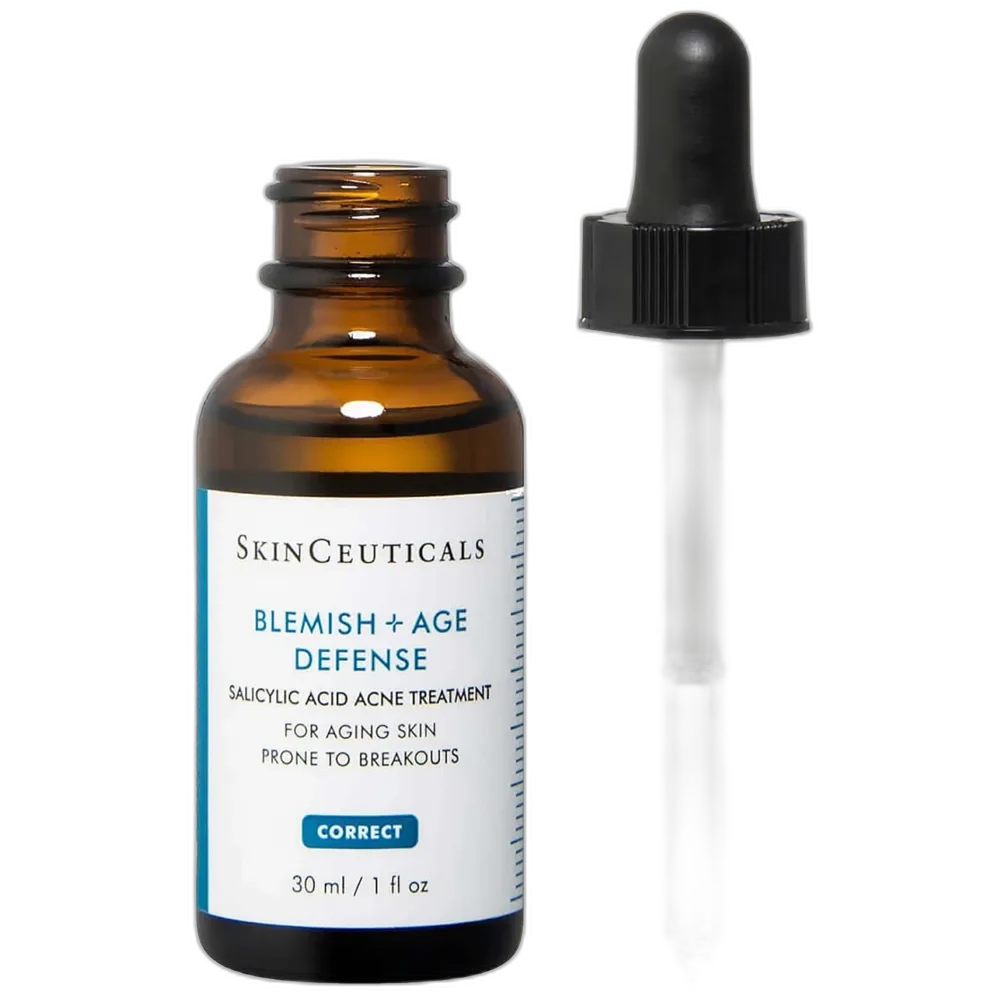 SkinCeuticals Blemish + Age Defense 1 oz dark glass serum bottle with dropper