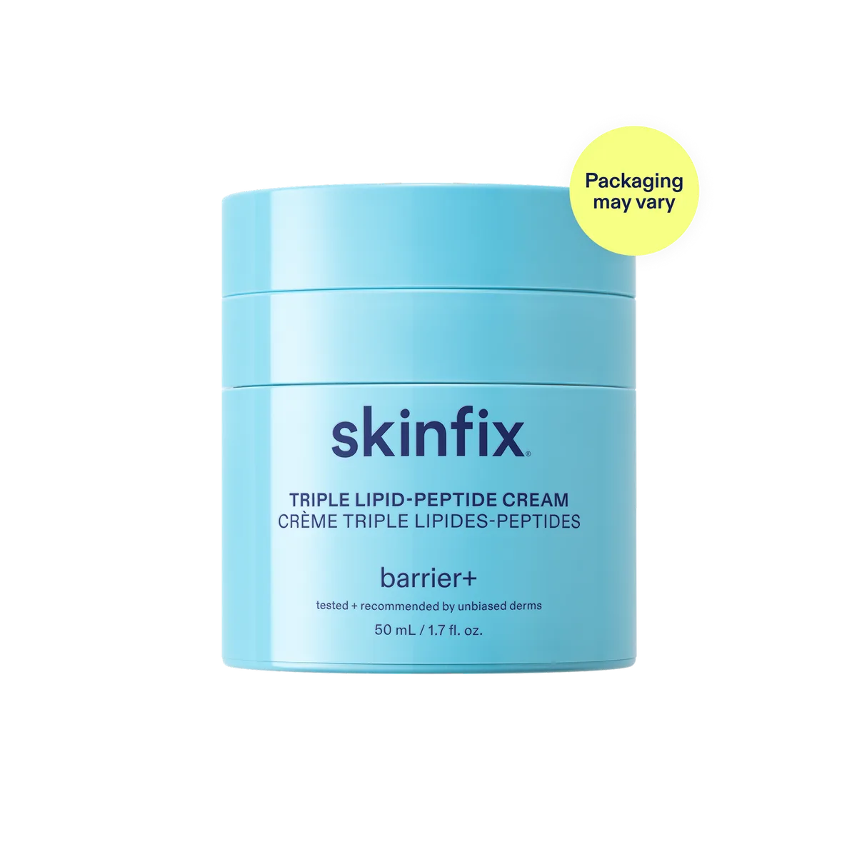SkinFix Barrier+ Triple Lipid-Peptide Cream refillable glass jar