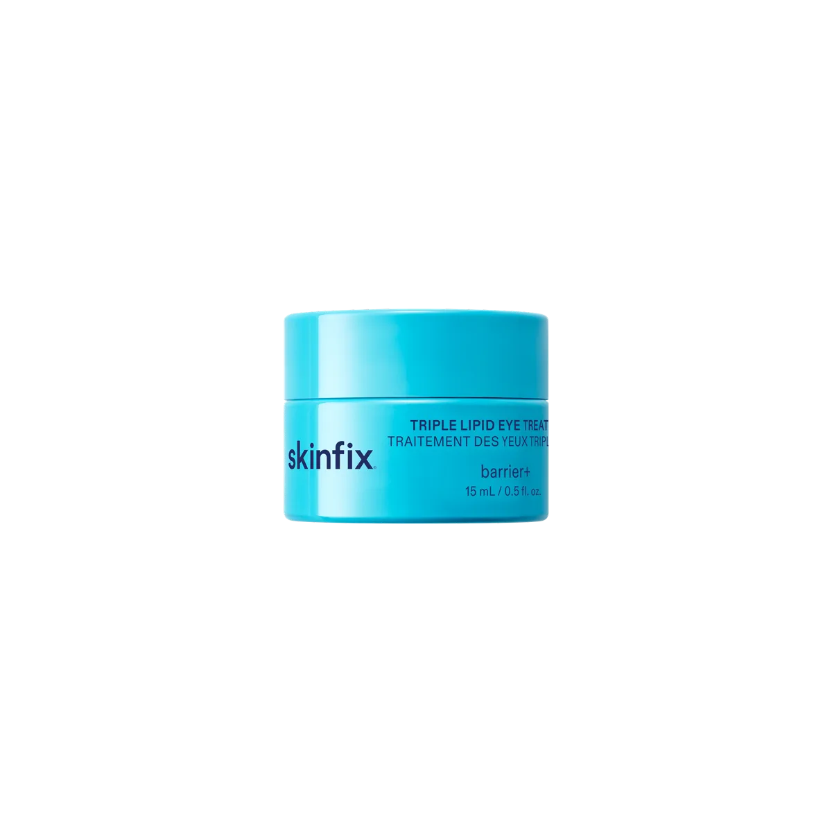 Skinfix Barrier+ Triple Lipid Brightening Eye Cream in a glass jar with white lid