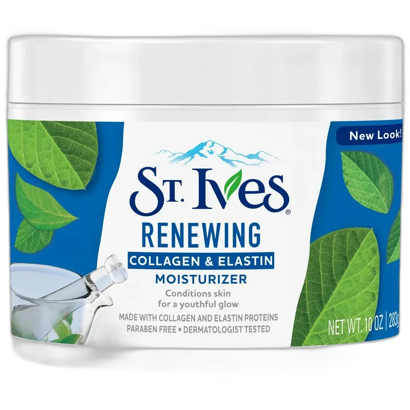 St. Ives Renewing Collagen & Elastin Moisturizer jar, 10 oz