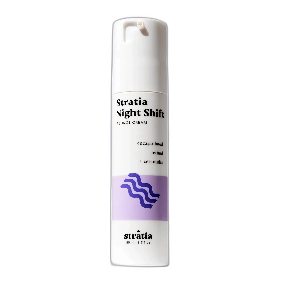 Stratia Night Shift Retinoid Night Oil 30ml amber glass dropper bottle