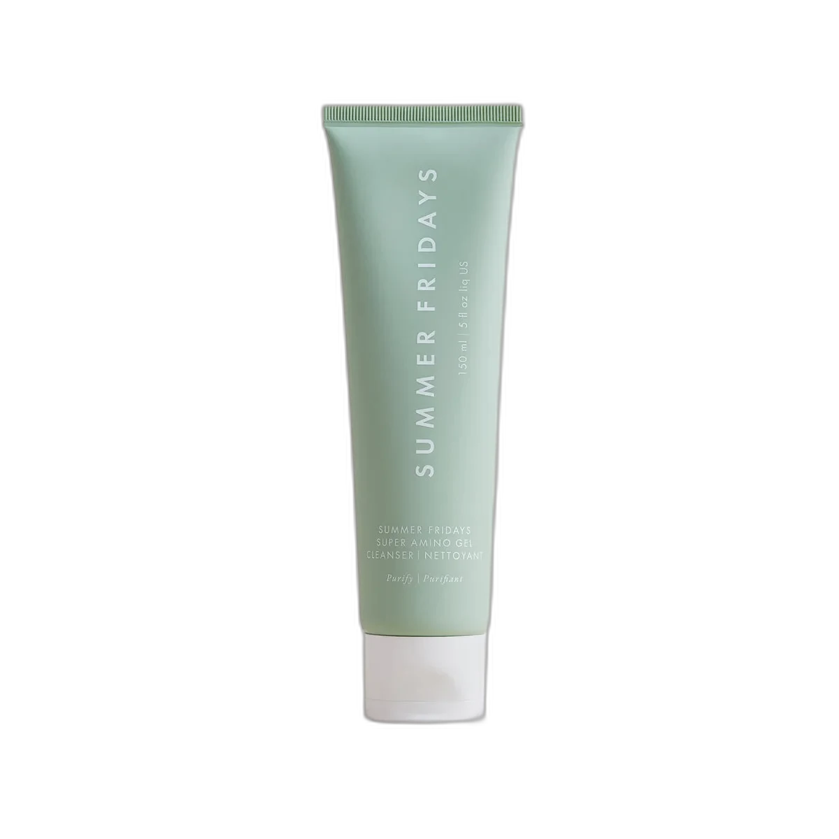 Summer Fridays Super Amino Gel Cleanser in soft-touch recyclable squeeze tube