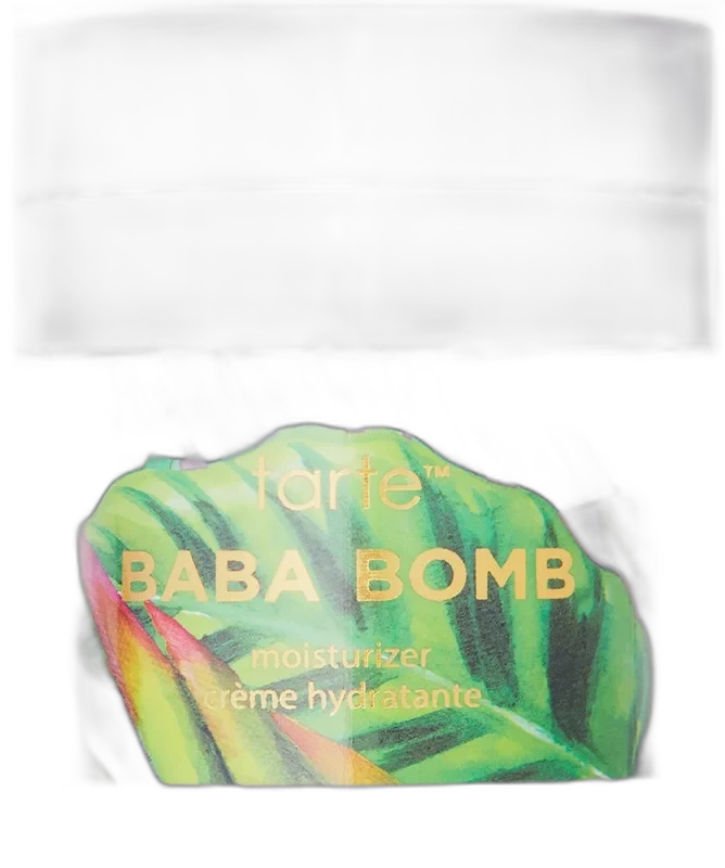 Tarte Baba Bomb Moisturizer 50ml purple jar with whipped cloud-like texture