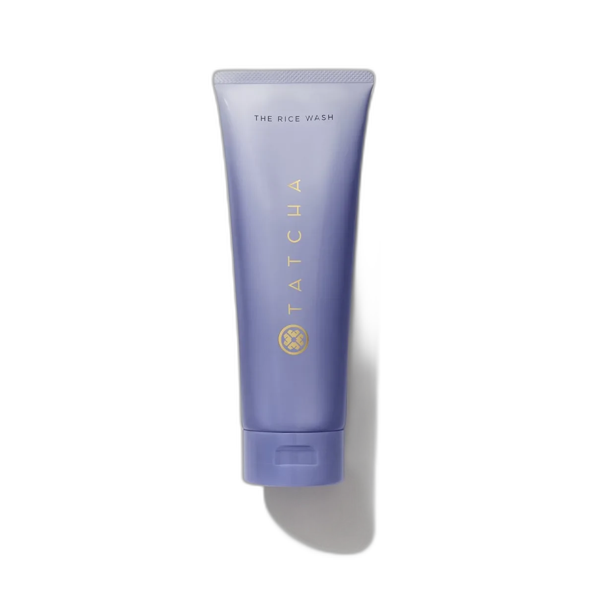 Tatcha The Rice Wash cream cleanser in a white squeeze tube with gold cap