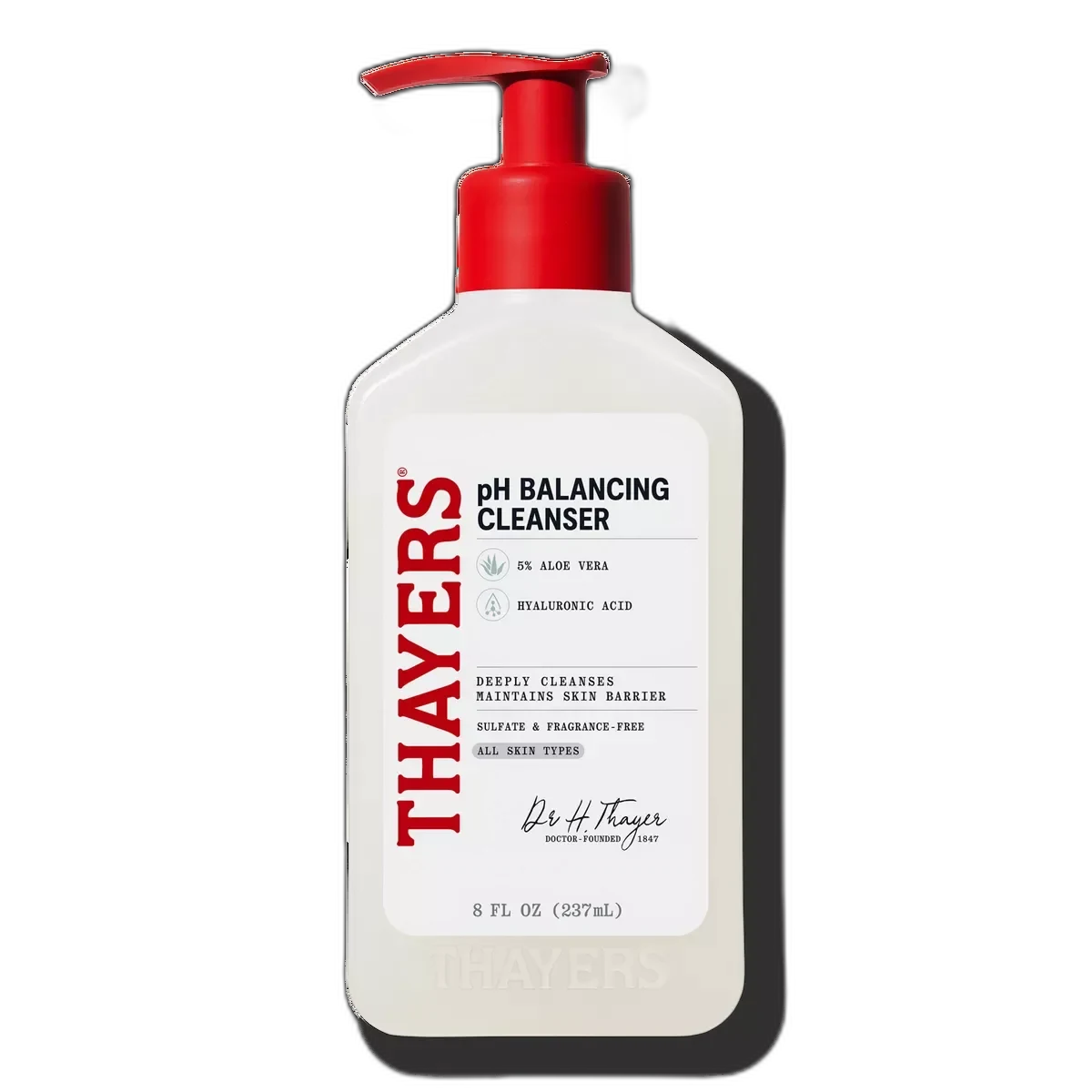 Thayers pH Balancing Daily Cleanser with Aloe Vera in 8 oz pump bottle