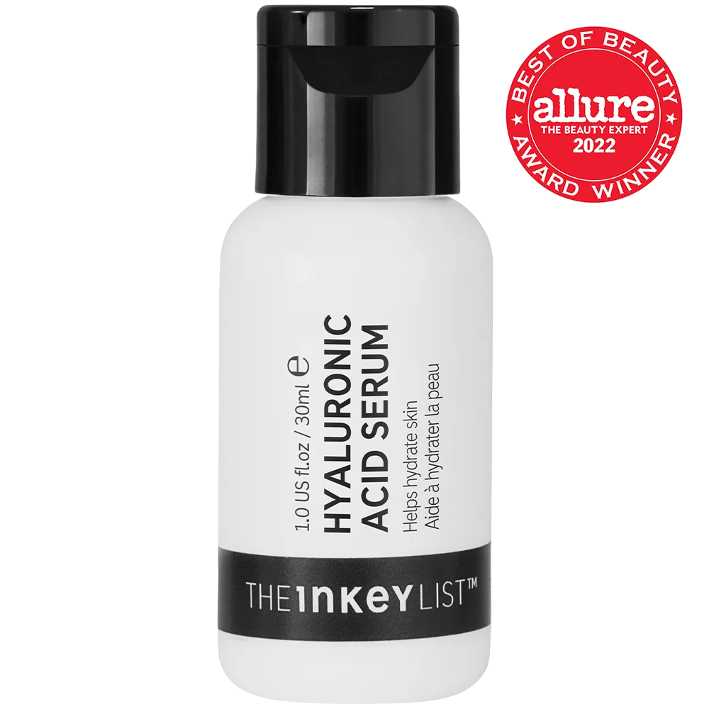 The INKEY List Hyaluronic Acid Serum in a white squeeze tube