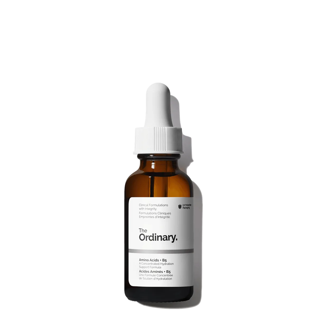 The Ordinary Amino Acids + B5 hydrating serum in glass dropper bottle