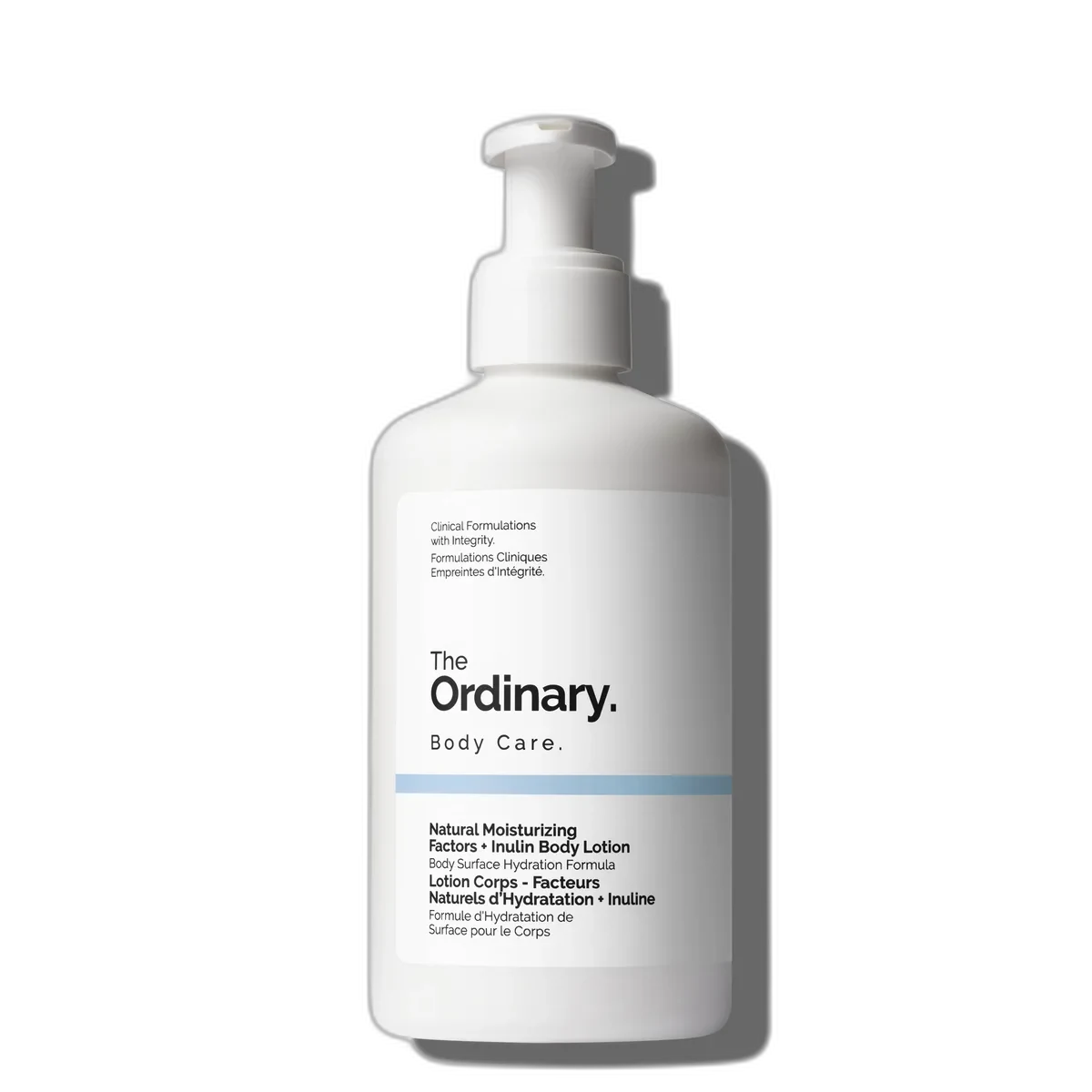 The Ordinary Natural Moisturizing Factors + Inulin Body Lotion 240 mL white pump bottle