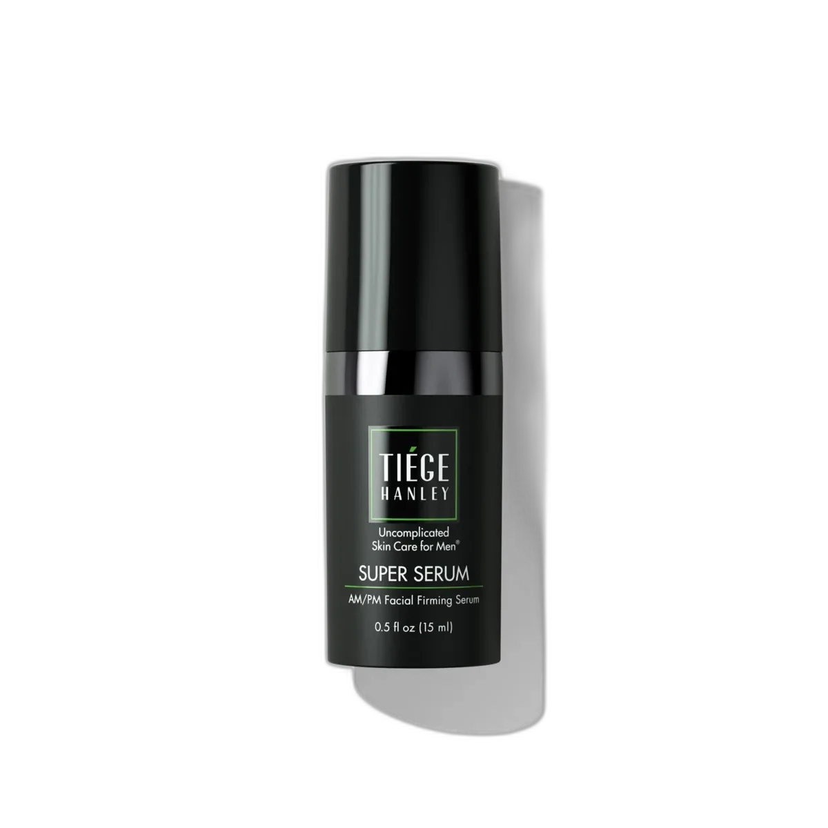 Tiege Hanley Super Serum in 0.5 oz frosted glass dropper bottle