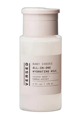 Versed Baby Cheeks All-in-One Hydrating Milk 4 fl oz bottle on a plain background