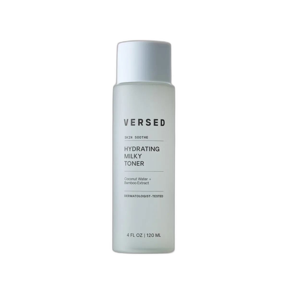 Versed Baby Cheeks All-In-One Hydrating Milk bottle with milky toner