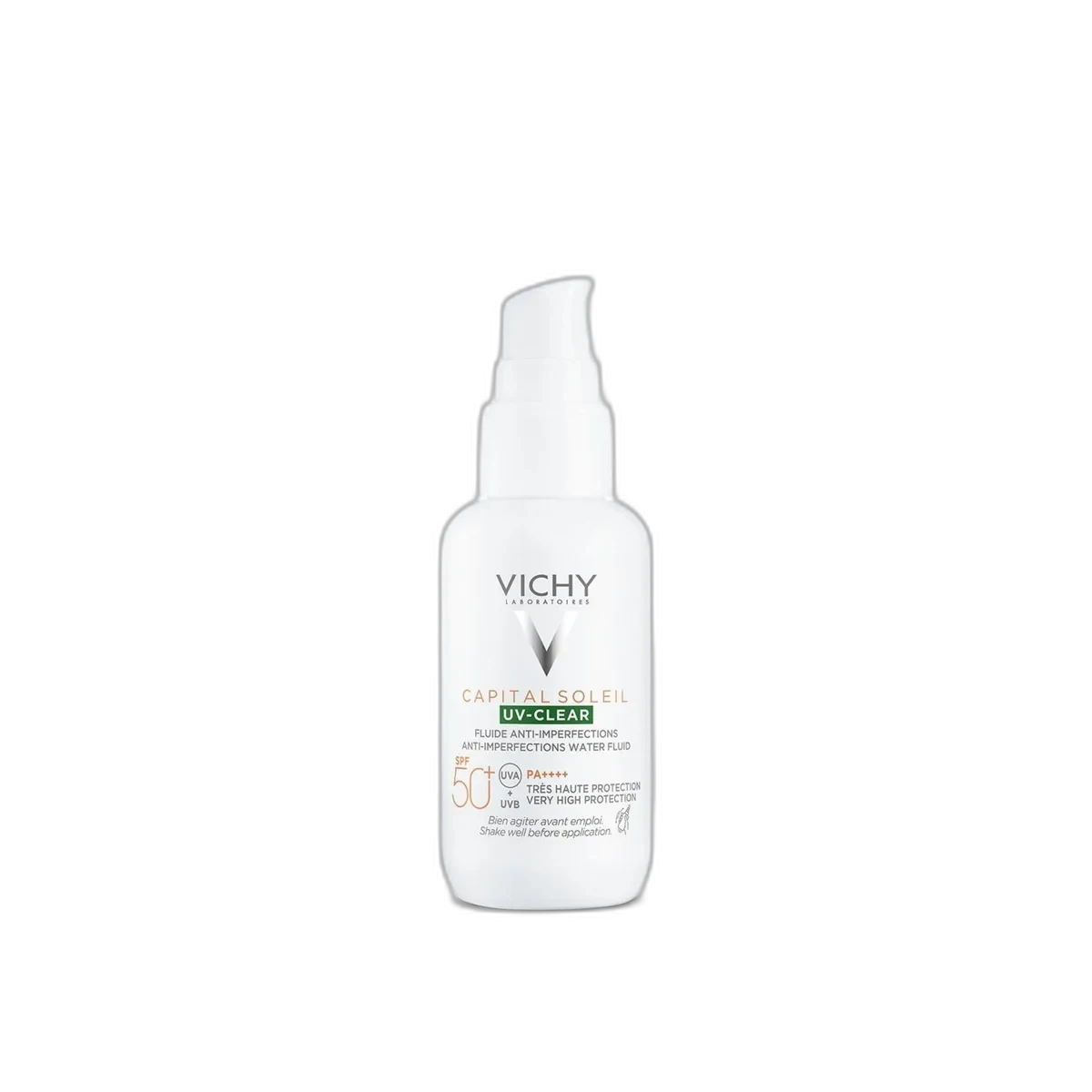 Vichy Capital Soleil Invisible Fluid SPF 50 sunscreen bottle