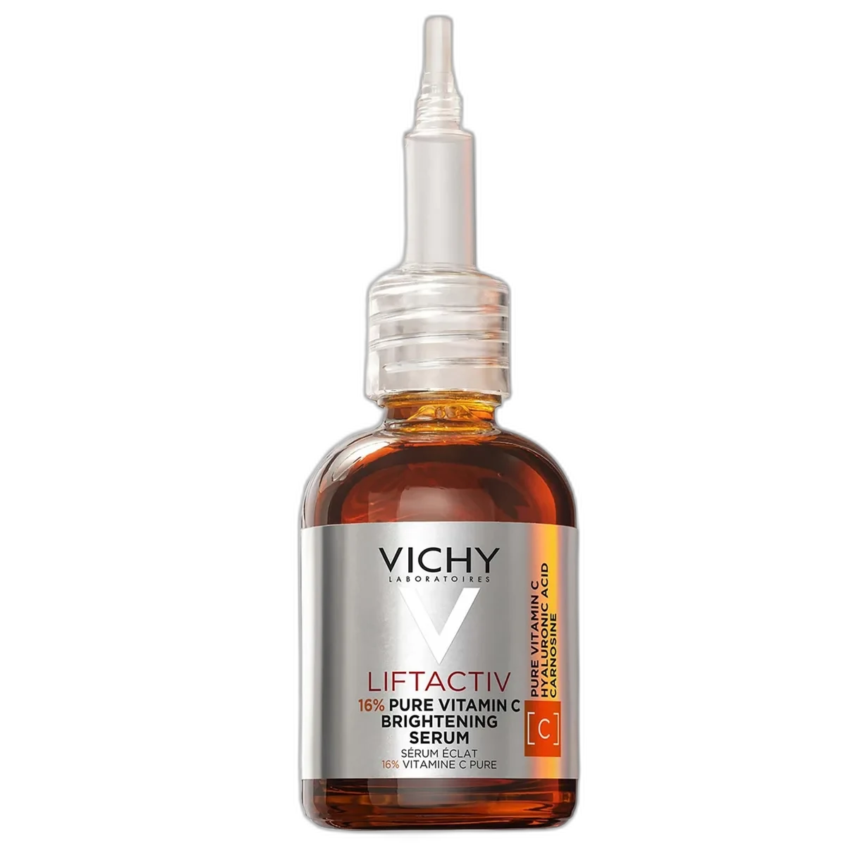 Vichy LiftActiv Vitamin C Brightening Serum amber glass ampoule bottle