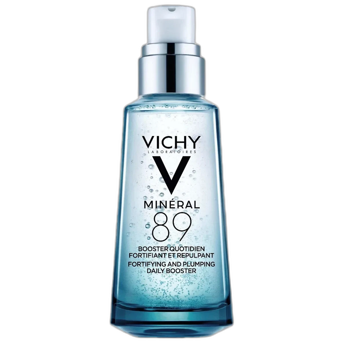 Vichy Mineral 89 Hyaluronic Acid Booster glass bottle with pump