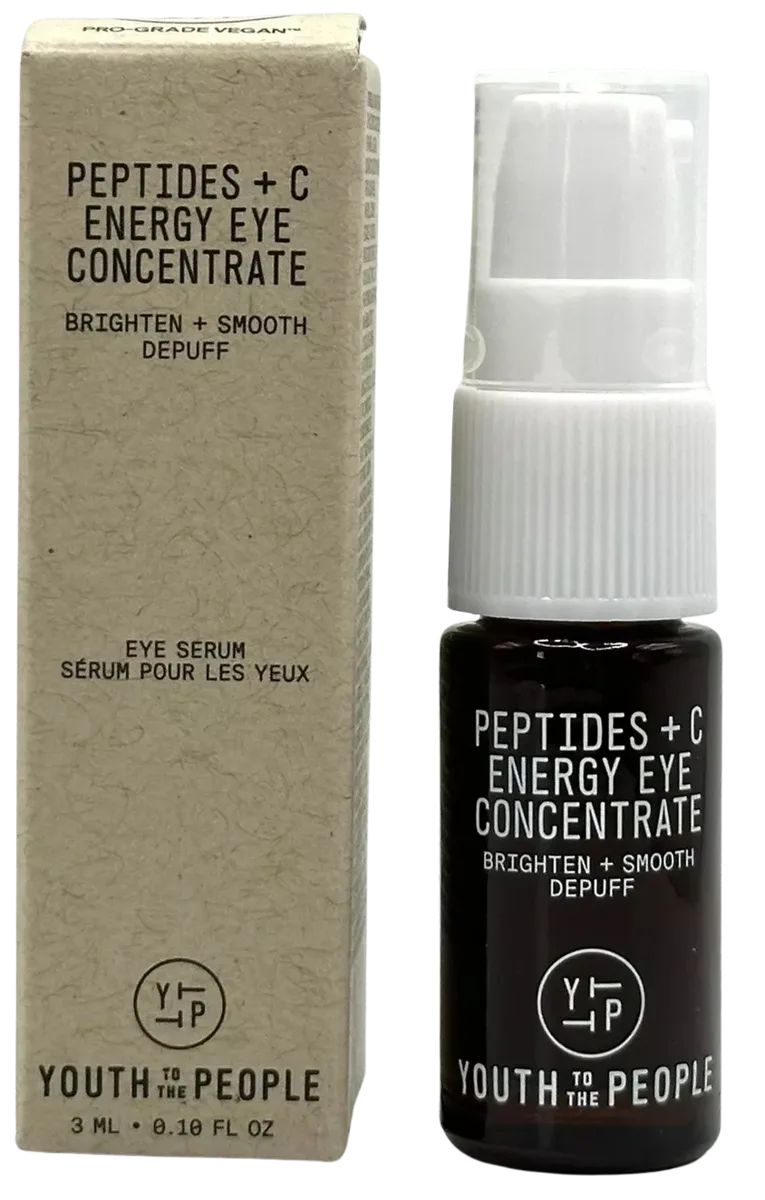 Youth to the People Peptide + C Energy Eye Concentrate in a slim tube with minimalist green